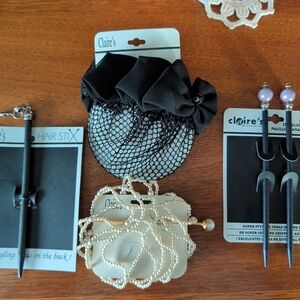 Vintage Y2K Lot Claire's Hair  Accessories Chopstick Bun Holder Deadstock